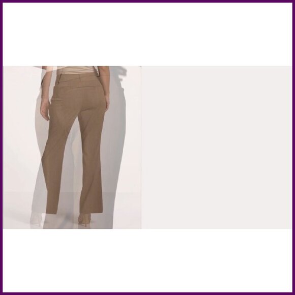 Curvy Fit Gabardine Bootcut Dress Pants, Stretch Comfort, Two Inseams - Picture 8 of 8